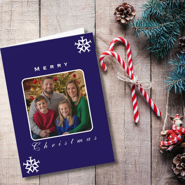 Christmas Aeroplane Snowflake Photo Funny Aviation Card (Creator Uploaded)