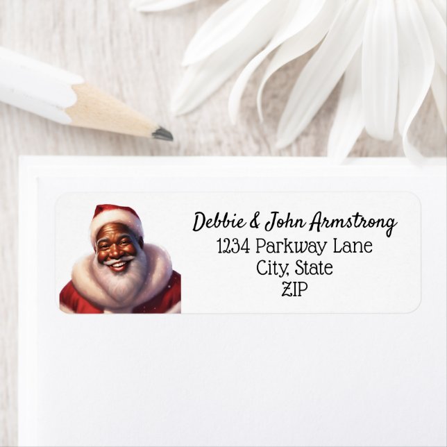 Christmas African-American Jolly Santa Claus  (Insitu)
