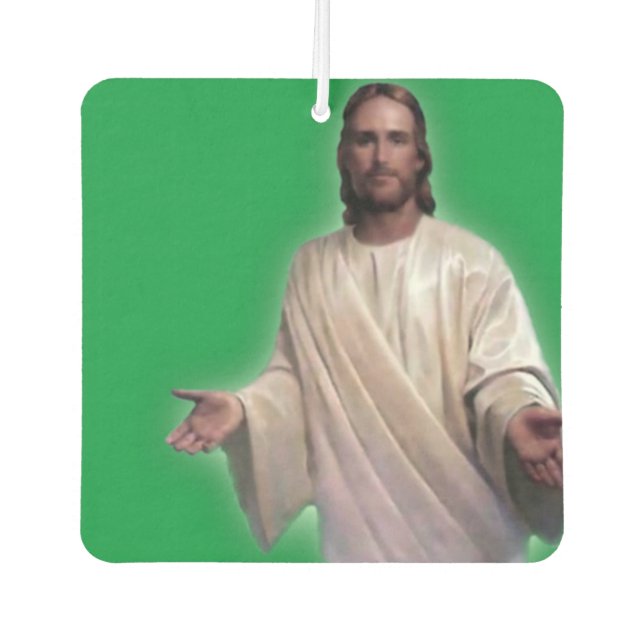 Christmas Air Freshener, Jesus Christ Car Air Freshener (Front)