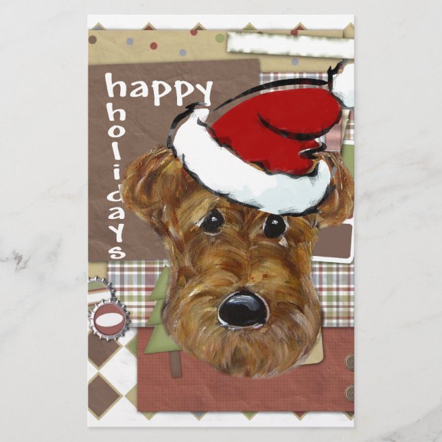 CHRISTMAS AIREDALE (Front)