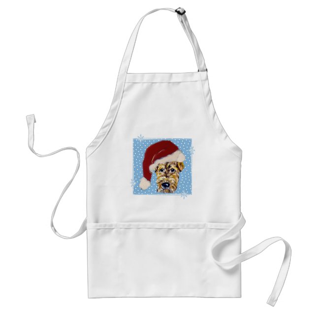 Christmas Airedale Standard Apron (Front)