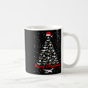 Christmas Airplanes Tree Lots Merry Christmas Men  Coffee Mug