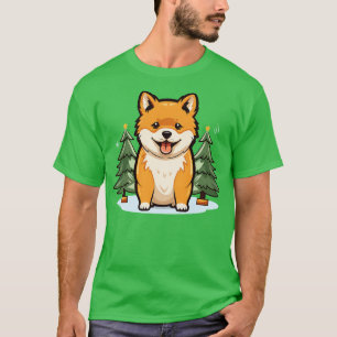 Christmas Akita Inu Cute Puppy Dog Lover T-Shirt