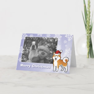 Christmas Akita Inu / Shiba Inu Holiday Card