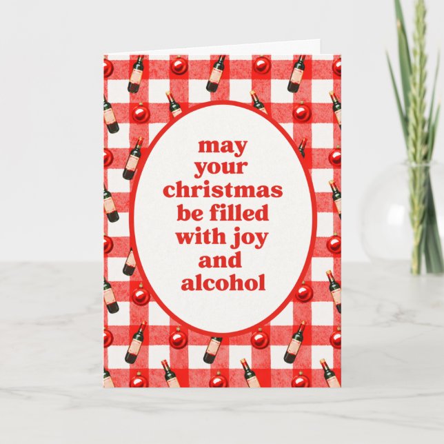 Christmas Alcohol Card (Front)