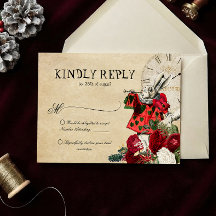 Christmas Alice in Wonderland Wedding
