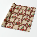 Christmas Alice In Wonderland Wrapping Paper<br><div class="desc">Whimsical watercolor alice in wonderland christmas gift wrap.</div>