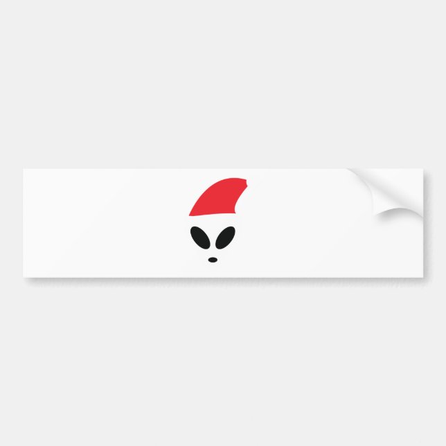 Christmas Alien Bumper Sticker (Front)
