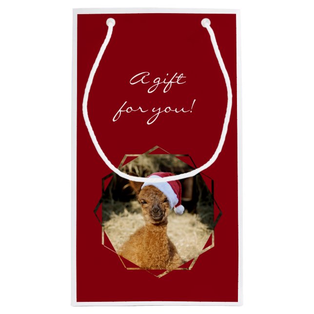 Christmas Alpaca Gift Bag (Back)