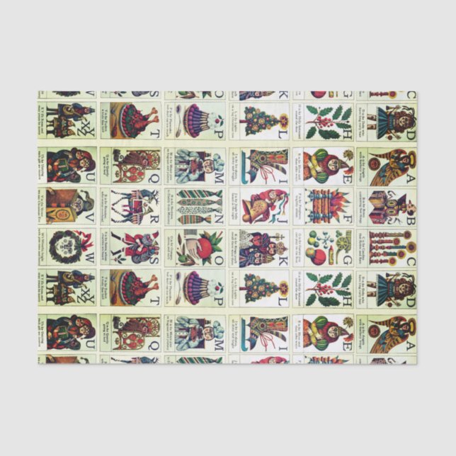 Christmas Alphabet Tissue Paper (Front)