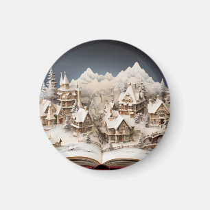 Christmas Alpine Storybook Village Magnet