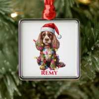 CHRISTMAS AMERICAN COCKER SPANIEL DOG