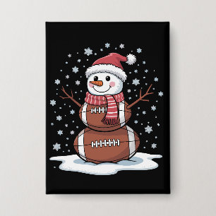 Christmas American Football Snowman Xmas Sport