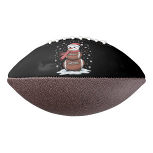 Christmas American Football Snowman Xmas Sport