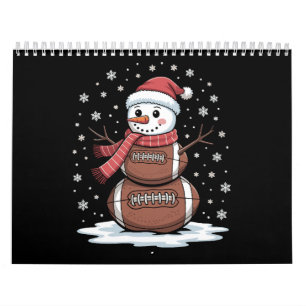 Christmas American Football Snowman Xmas Sport Calendar