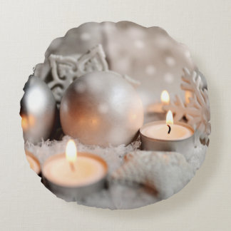 Christmas and Advent Decoration Round Cushion