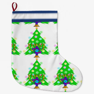 Christmas and Hanukkah Large Christmas Stocking