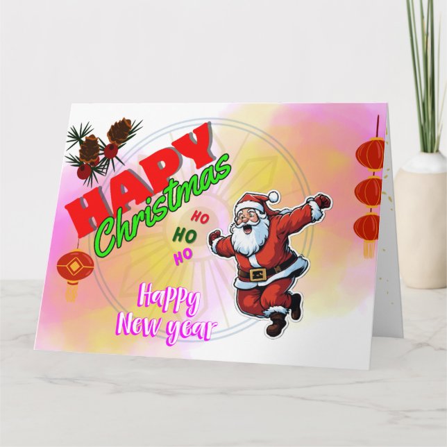 Christmas and happy new year greeting cards  (Front)