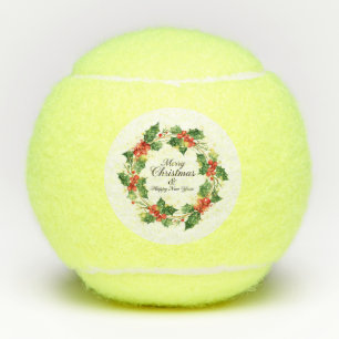 Christmas and Happy New Year Tennis Balls