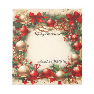 Christmas and Holiday Notepad