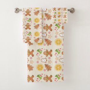 Christmas and New Year Bath Towel Set