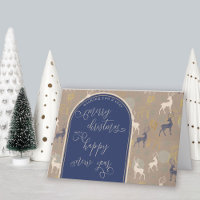 Christmas and New Year Calligraphy Forest Stags
