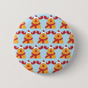 Christmas And New Year Design Button