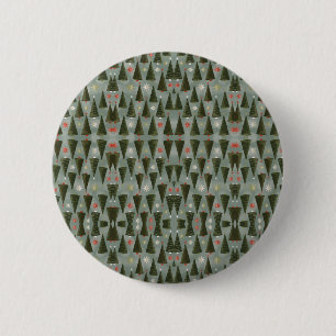 Christmas And New Year Design Button