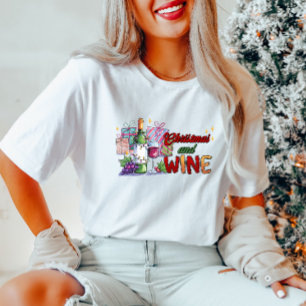 Christmas and Wine Women's T-Shirt