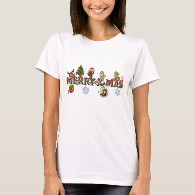 Christmas and winter Design T-Shirt (Front)