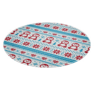 Christmas and Winter knitted pattern Cutting Board