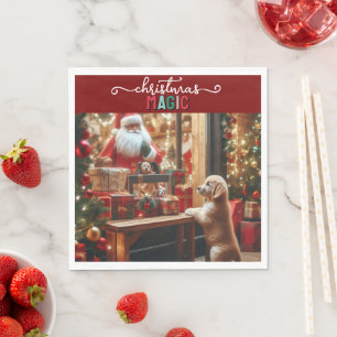 Christmas and Wishes Napkin