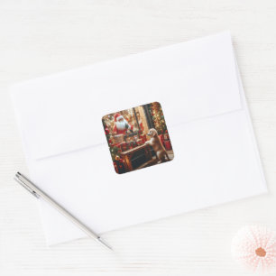 Christmas and Wishes Square Sticker