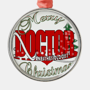 CHRISTMAS ANESTHESIOLOGIST METAL TREE DECORATION
