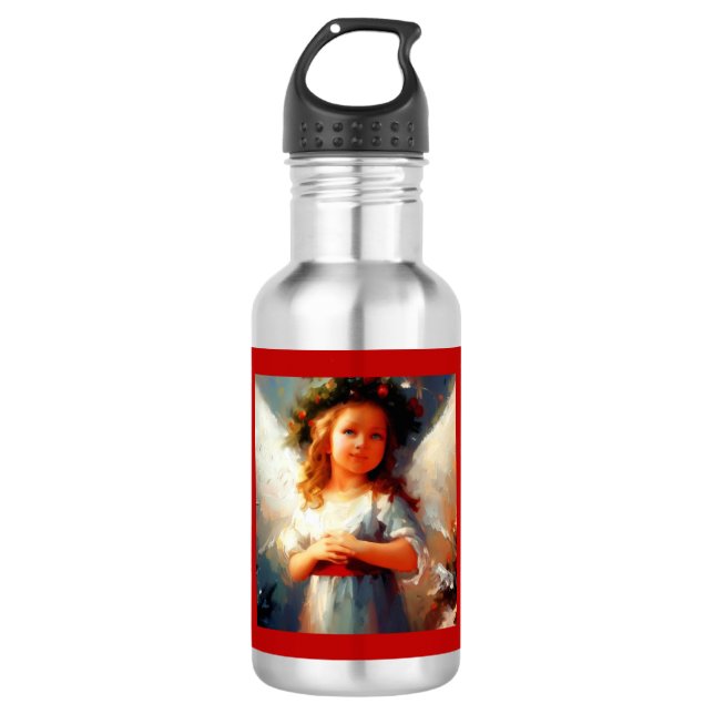 Christmas Angel 1 532 Ml Water Bottle (Front)