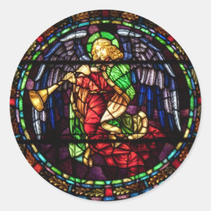 Christmas Angel 1 Classic Round Sticker