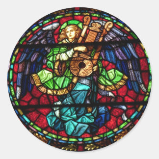 Christmas Angel 3 Classic Round Sticker