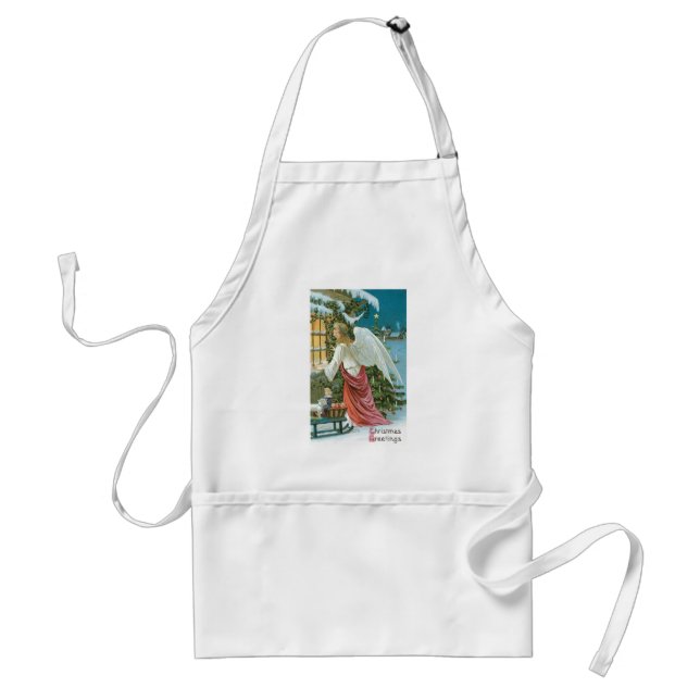 Christmas Angel at the Window Standard Apron (Front)