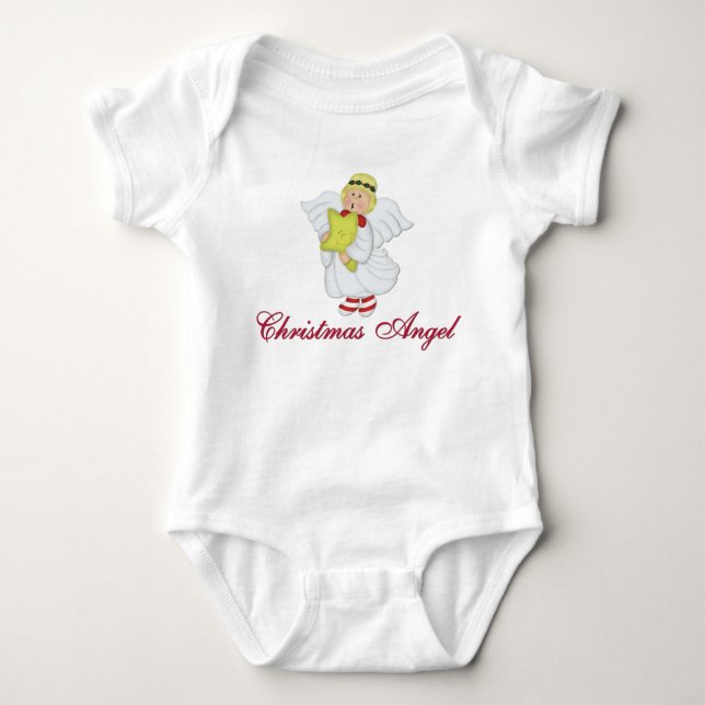 Christmas Angel Baby Bodysuit (Front)