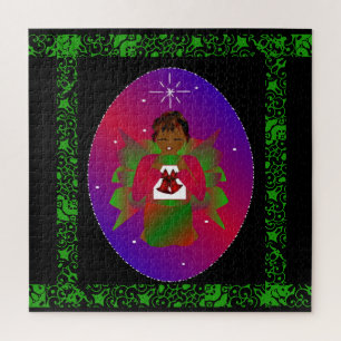 Christmas Angel Baby Boy-Joy to the World Graphic Jigsaw Puzzle