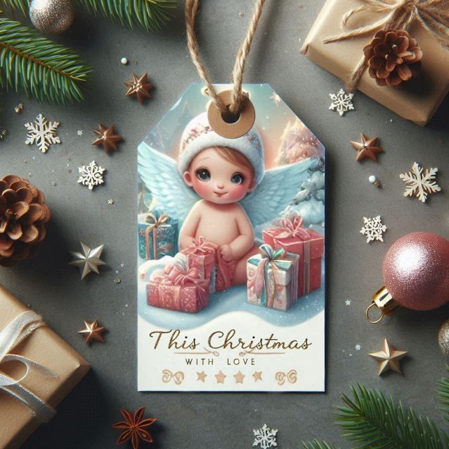 Christmas Angel Baby Gift Tag (Creator Uploaded)