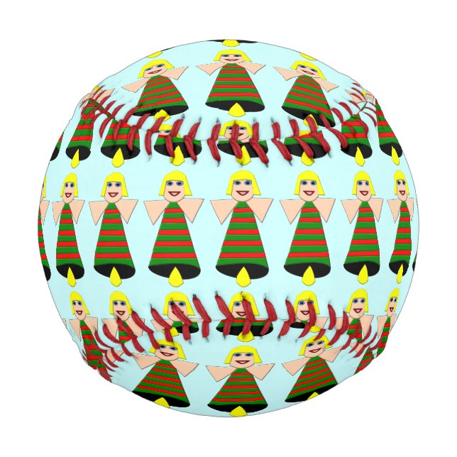 Christmas Angel Bell Baseball (Front)