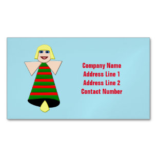 Christmas Angel Bell Custom Business Cards