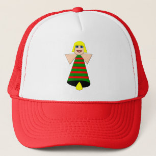 Christmas Angel Bell Festive Trucker Hat
