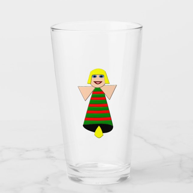 Christmas Angel Bell Glass (Front)