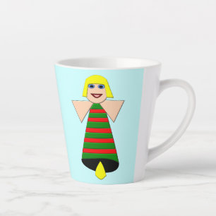 Christmas Angel Bell Latte Mug