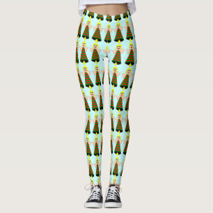 Christmas Angel Bell Leggings