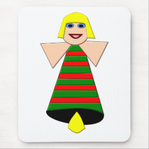 Christmas Angel Bell Mousepad