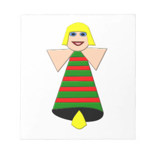 Christmas Angel Bell Notepad