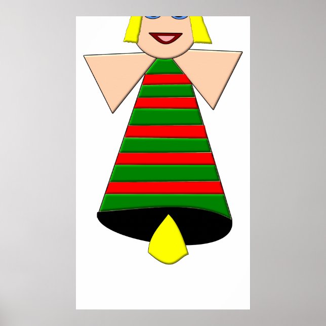 Christmas Angel Bell Poster (Front)